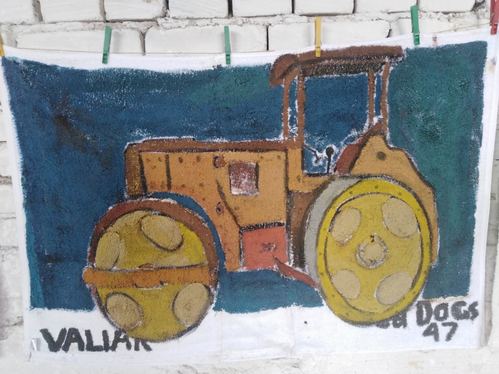 Towel “3d DOGS” Valiak, 2019