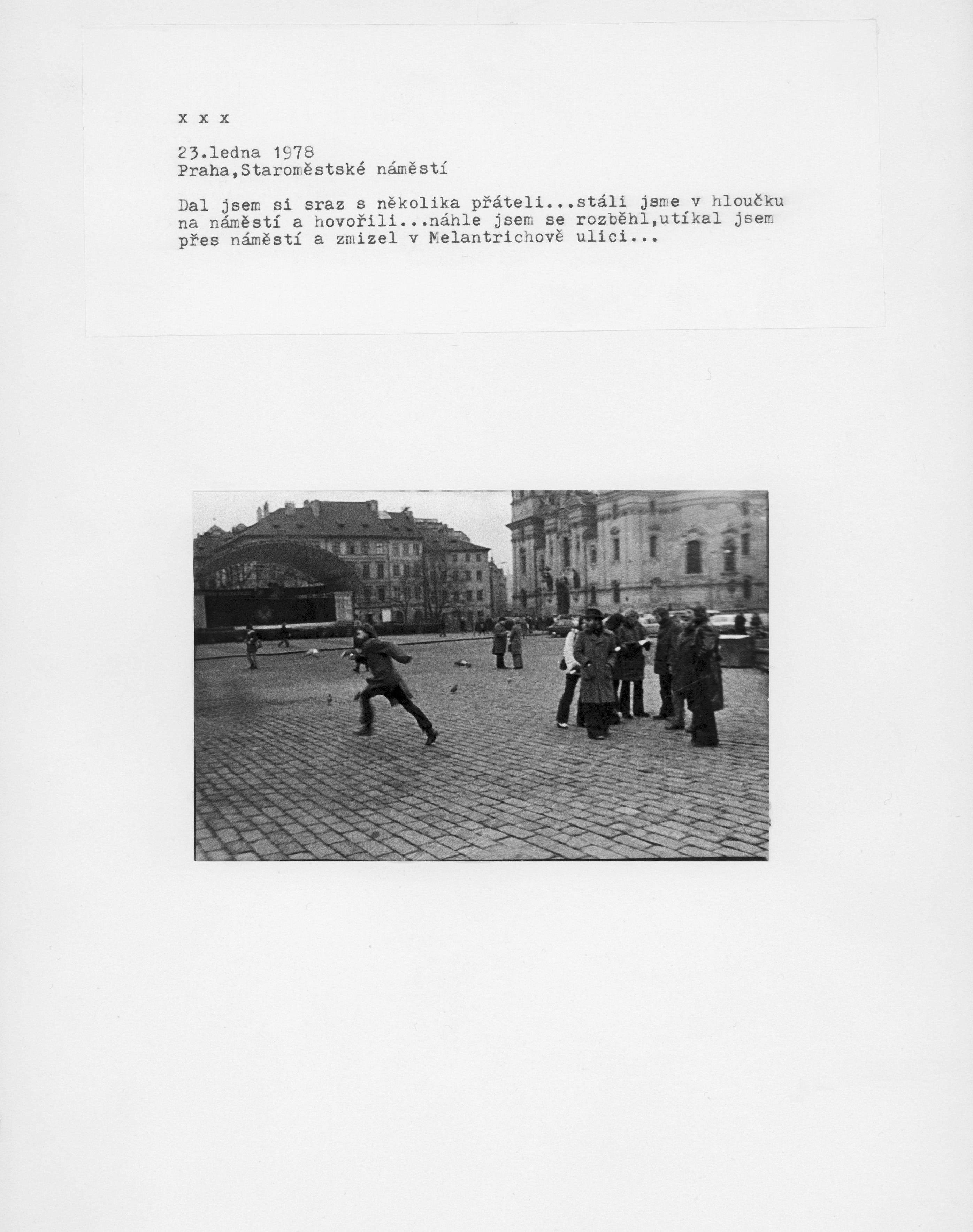 Untitled, 23. 1. 1978, Prague, Staroměstské náměstí
