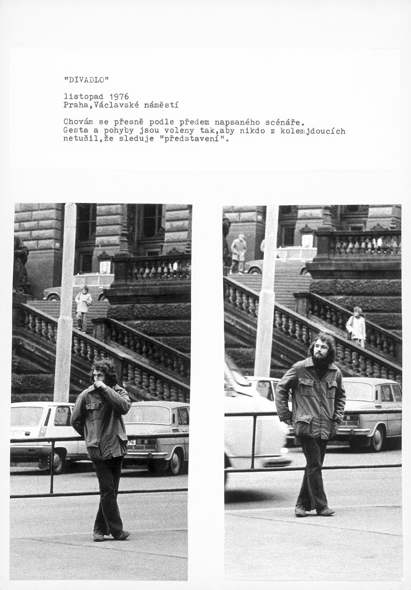 Theatre, November 1976, Prague, Václavské náměstí