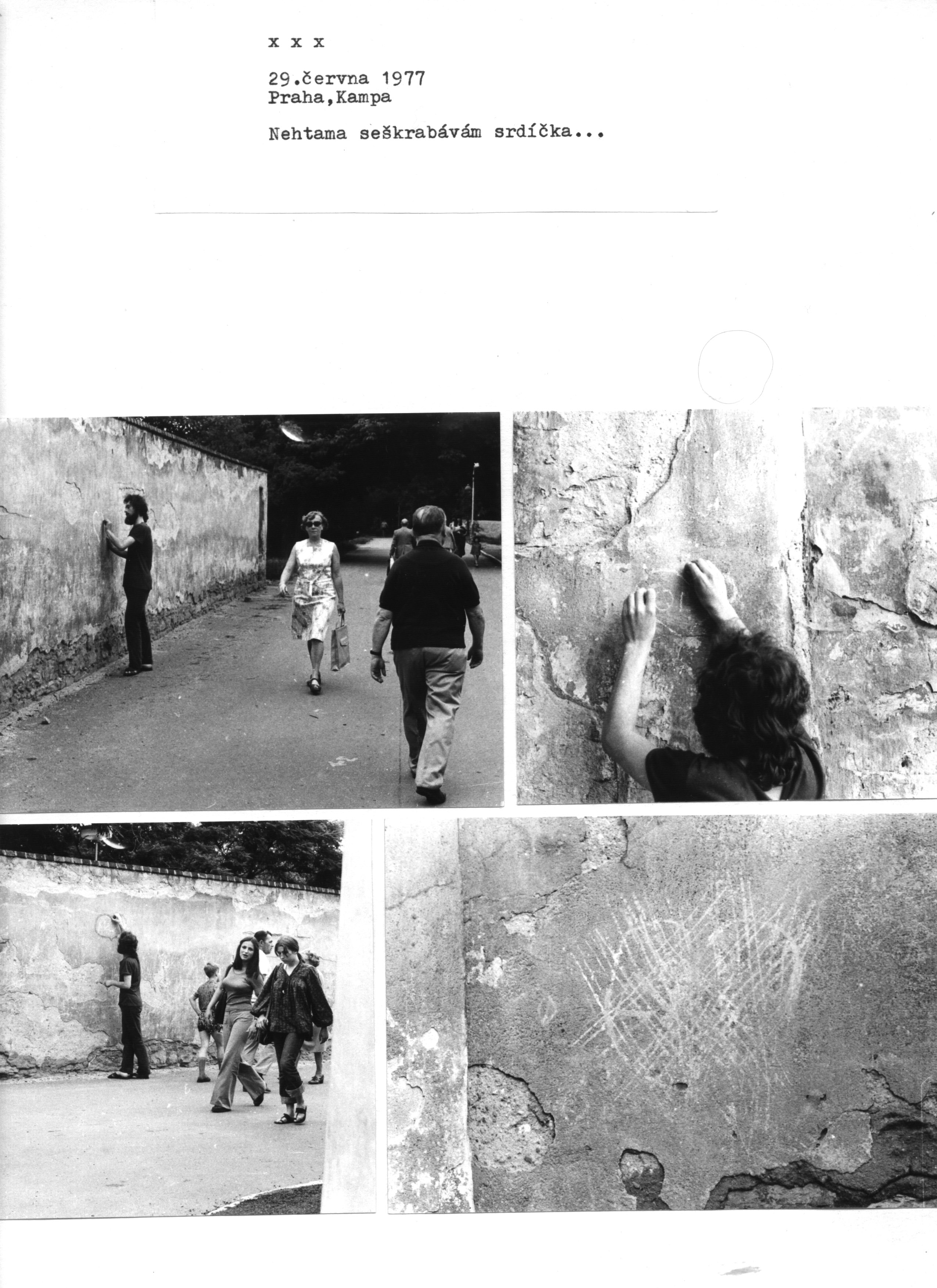 Untitled, 29. 6. 1977, Prague, Kampa