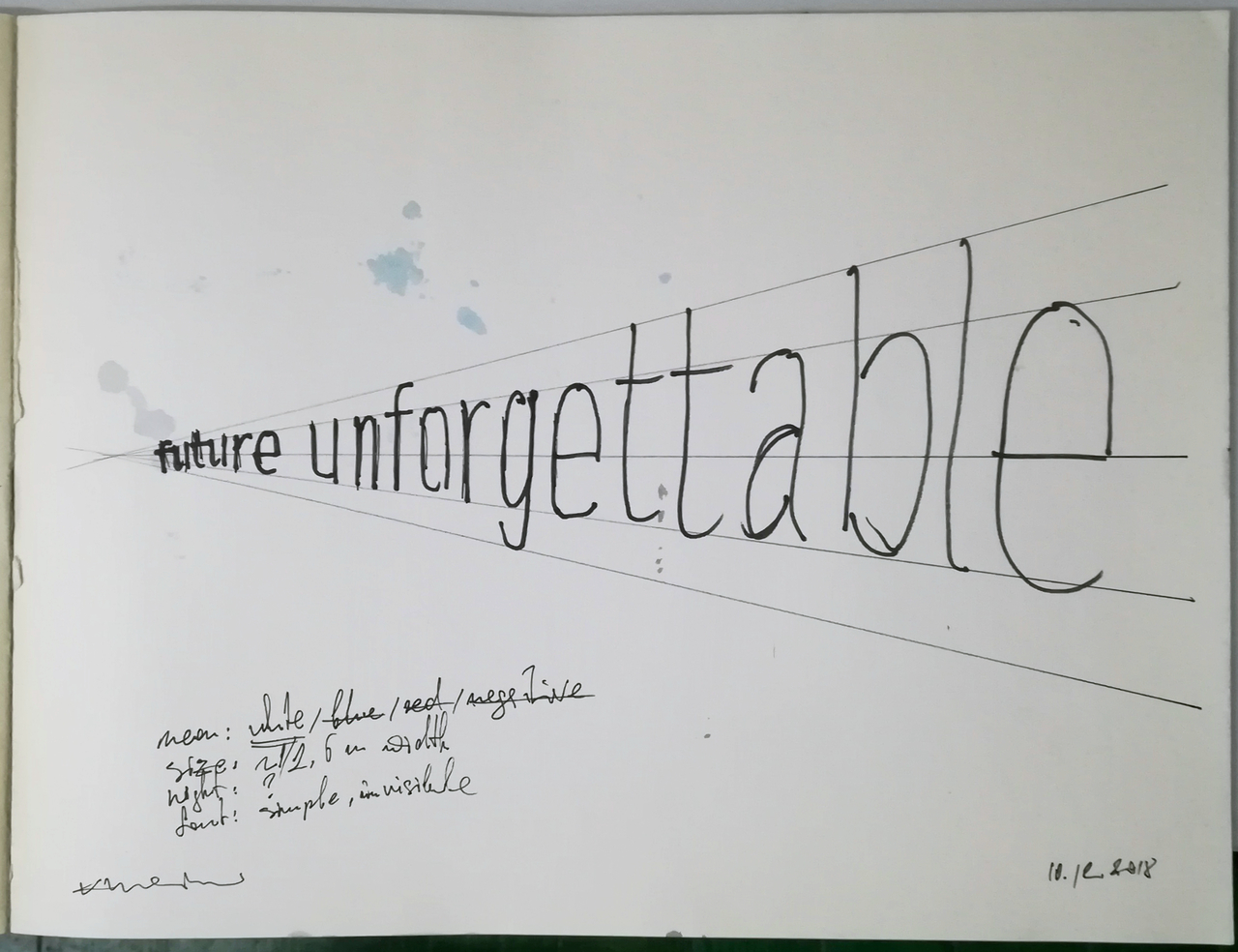 Study for 'Future Unforgettable', 2018